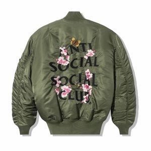 Anti Social Social Club Alpha Industries x ASSC MA-1 Jacket Sage Medium